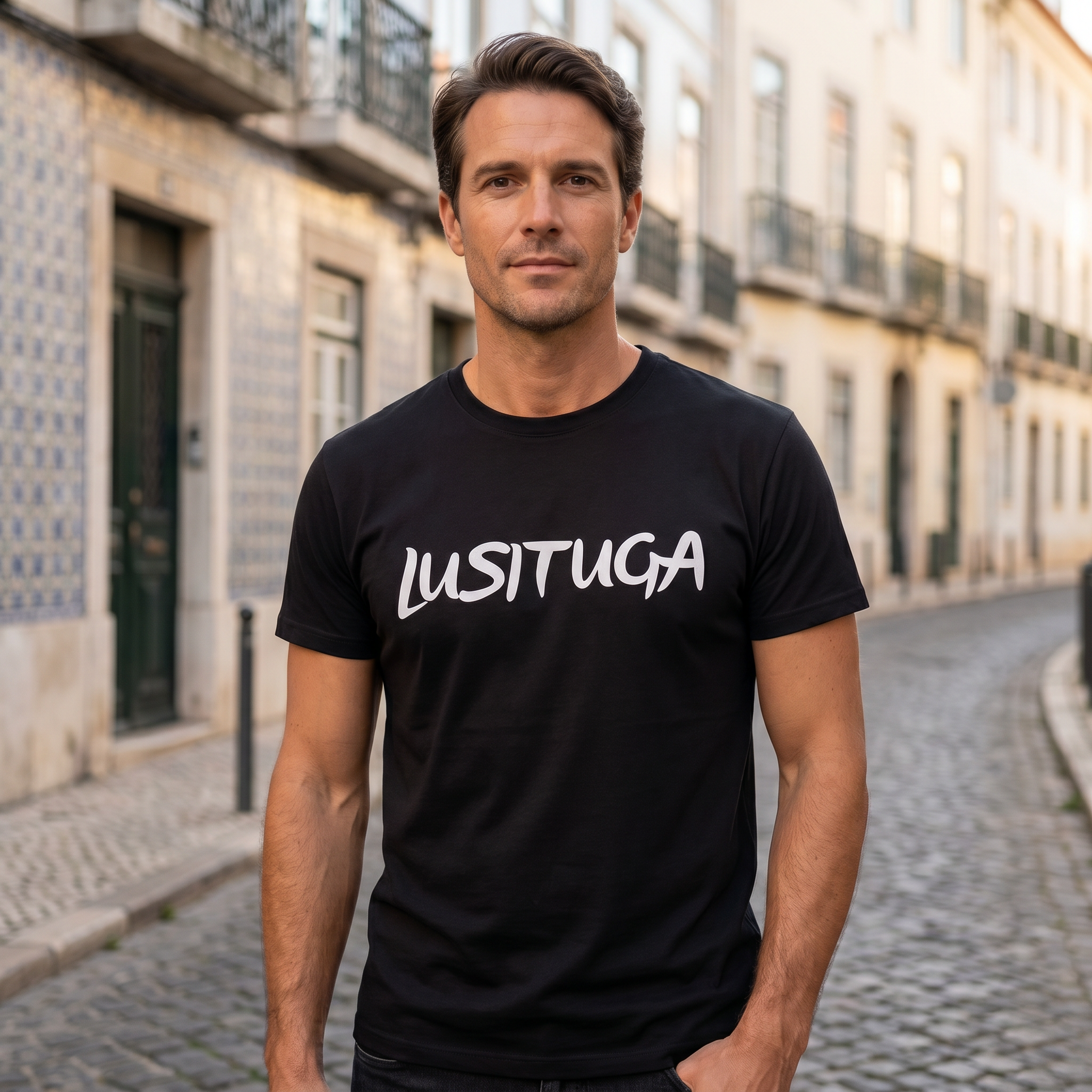 T-Shirt Noir Lusiituga