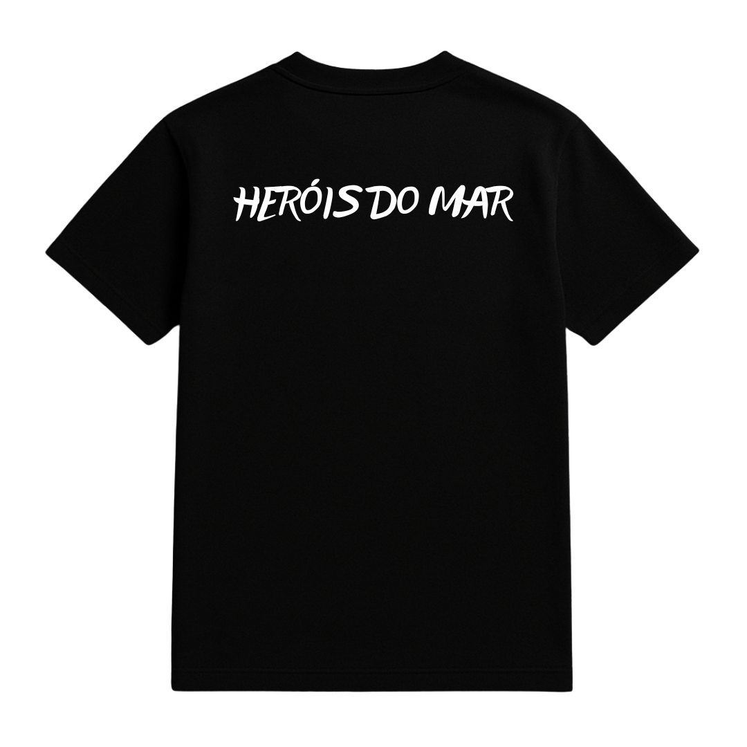 T-Shirt Noir Herois do Mar