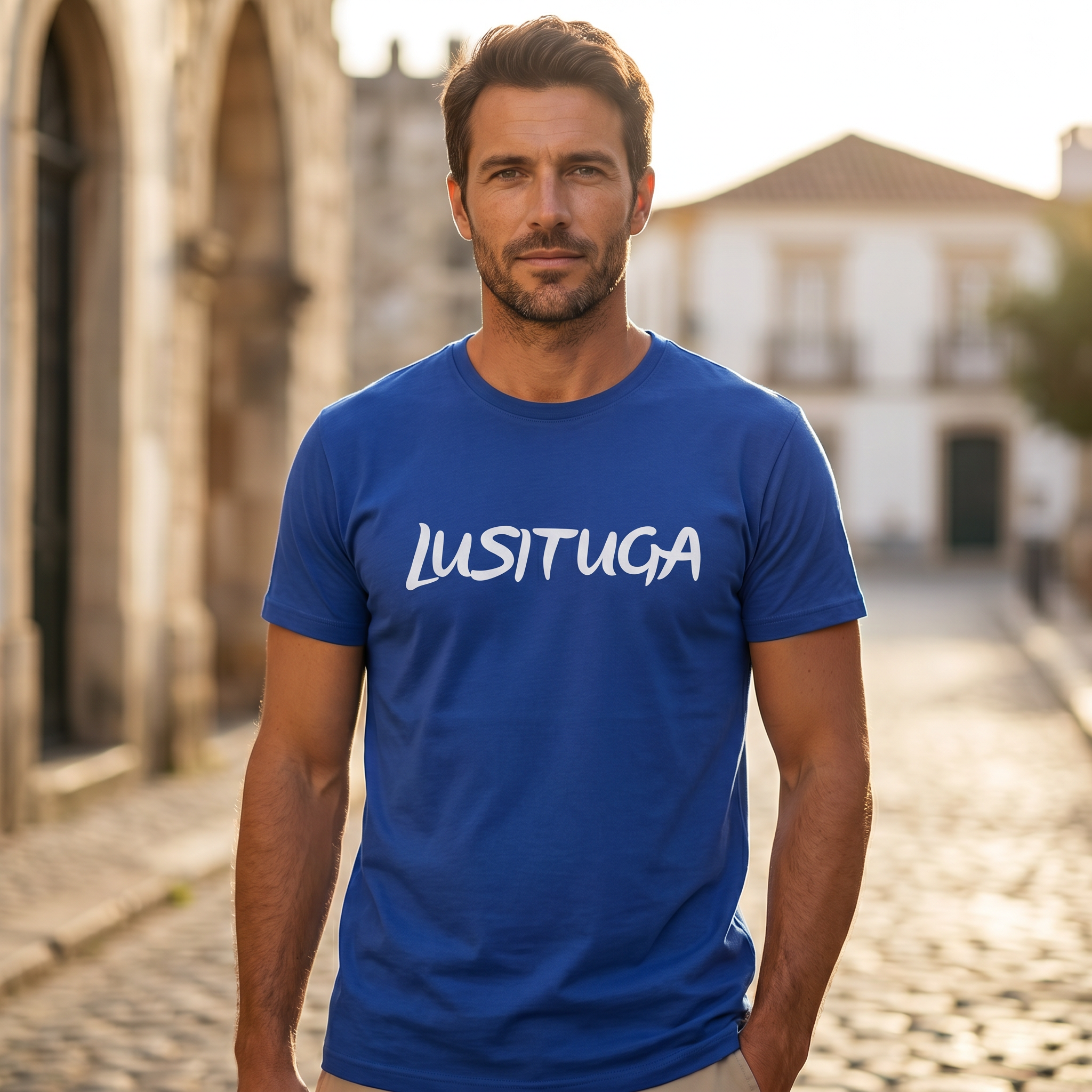 T-Shirt Bleu Lusiituga