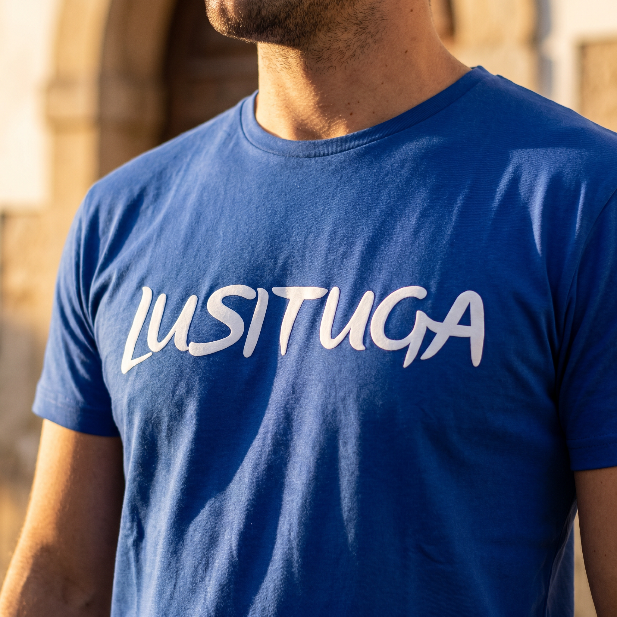 T-Shirt Bleu Lusituga